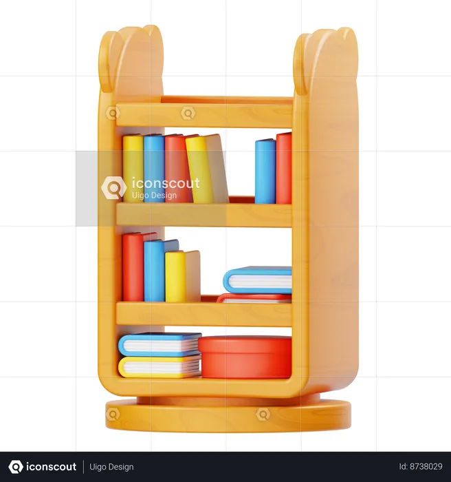 Estante para libros  3D Icon