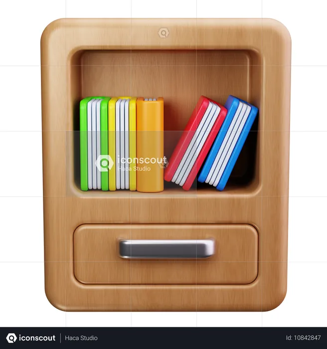 Estante para libros  3D Icon