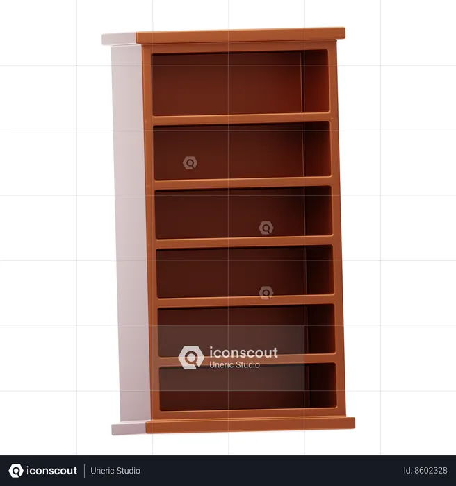 Estantería para libros  3D Icon