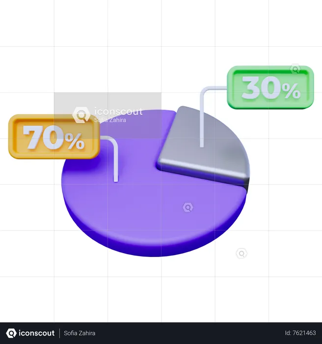 Estatística de negócios  3D Icon