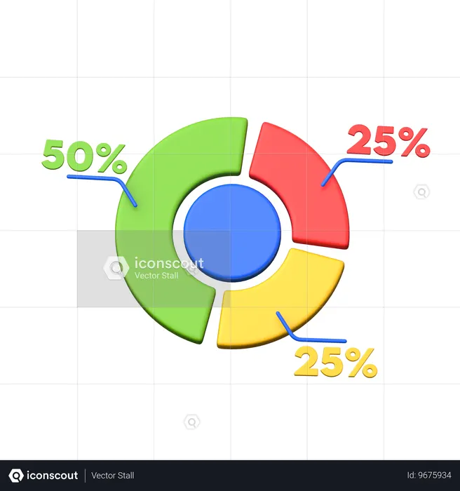 Estatísticas de Negócios  3D Icon