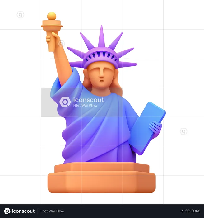 Estátua da Liberdade  3D Icon