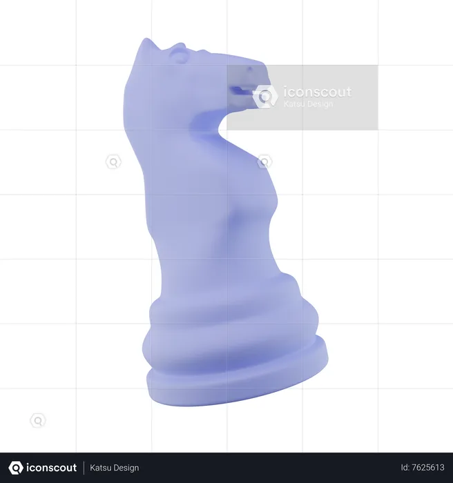 Estratégia de cavalo de xadrez  3D Icon