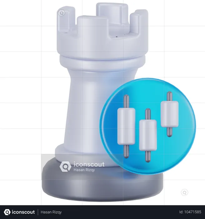 Estrategia de inversión  3D Icon