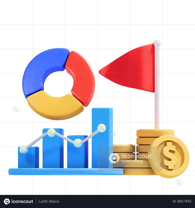 Estrategia de negocios  3D Icon