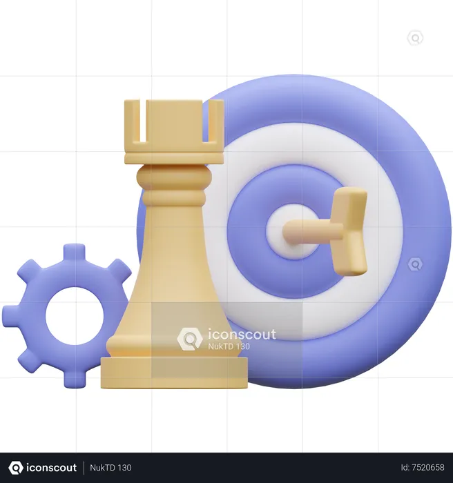 Estratégia de negócio  3D Icon