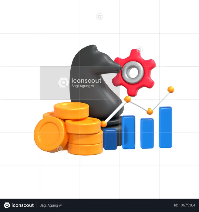 Estrategia de negocios  3D Icon