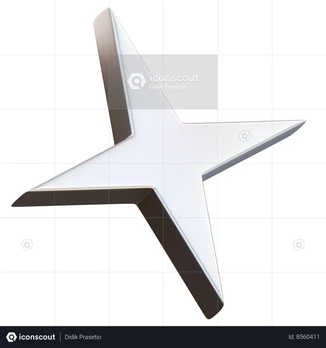 Estrela  3D Icon