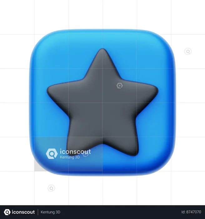 Estrela  3D Icon