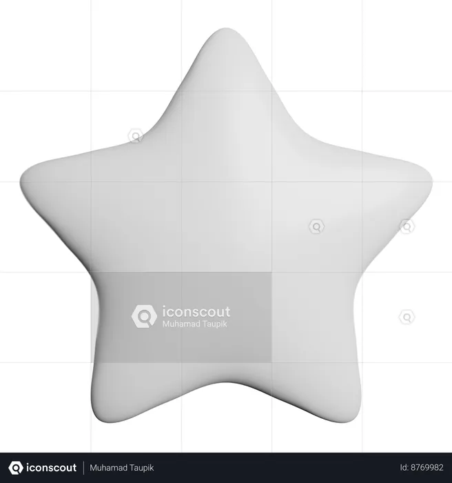 Estrela  3D Icon