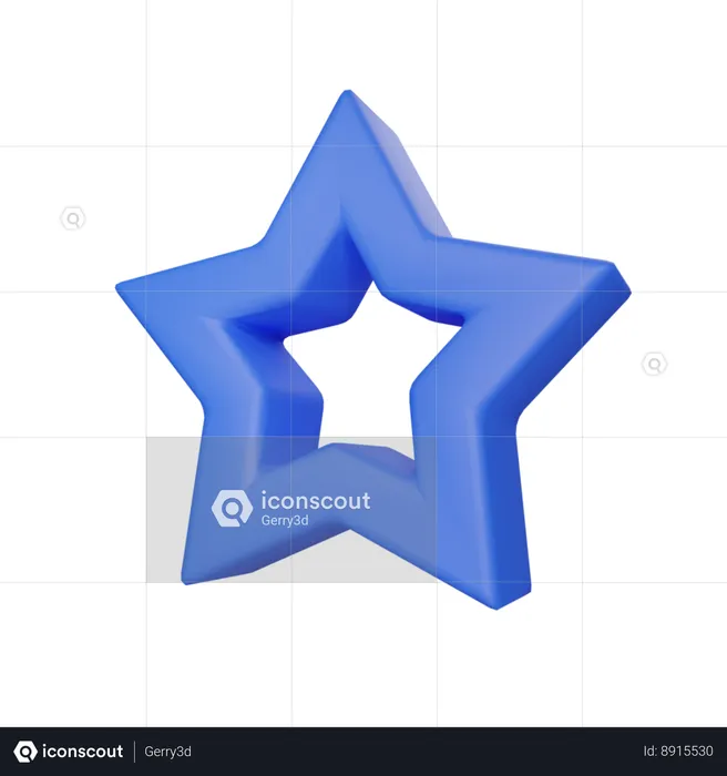 Estrela  3D Icon