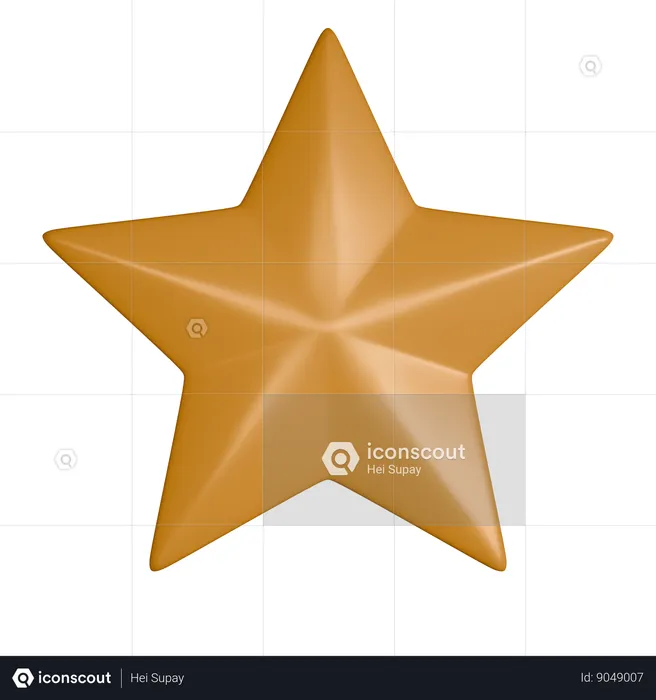 Estrela  3D Icon