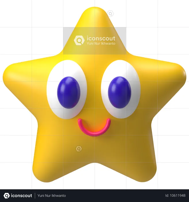 Estrela  3D Icon