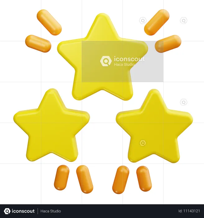 Estrela  3D Icon