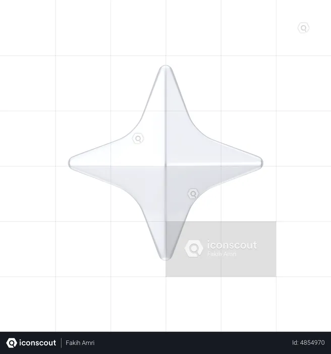 Estrela  3D Icon