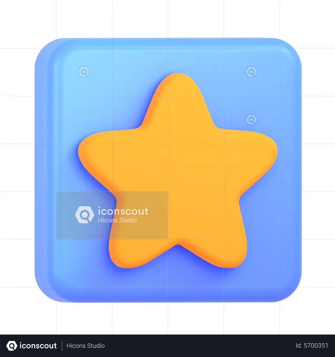 Estrela  3D Icon