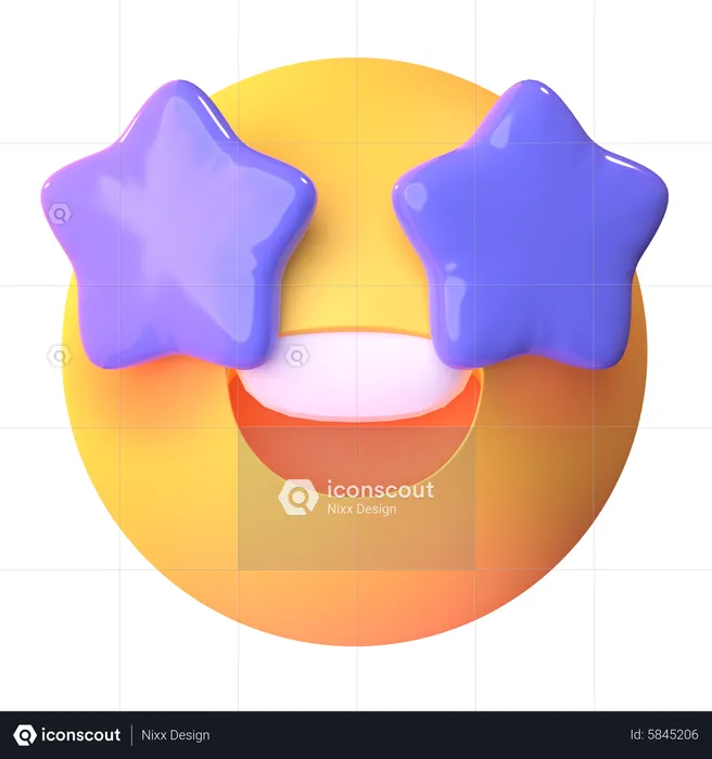 Estrela Emoji 3D Icon