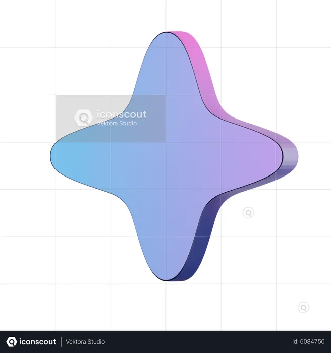 Estrela  3D Icon