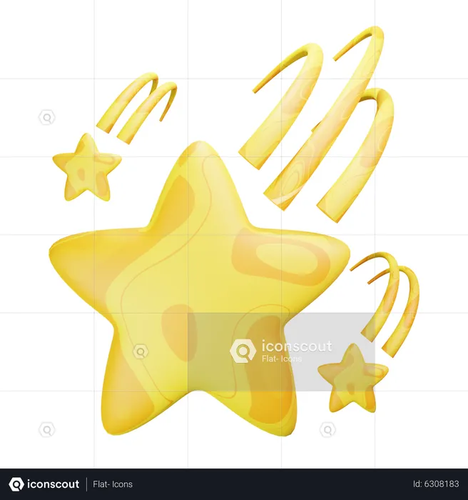 Estrela  3D Icon