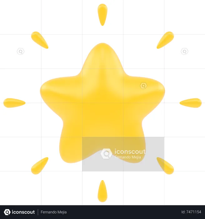 Estrela  3D Icon