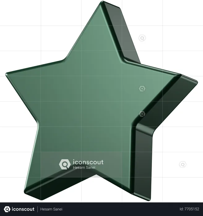 Estrela  3D Icon