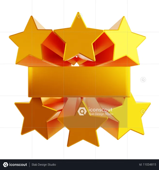 Decração de estrelas  3D Icon