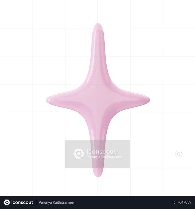 Estrela decorativa  3D Icon