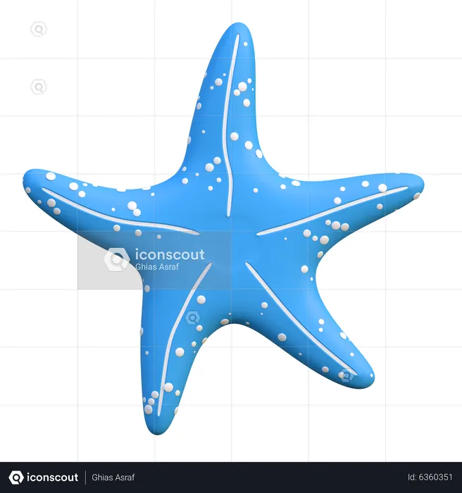 Estrela do Mar  3D Icon