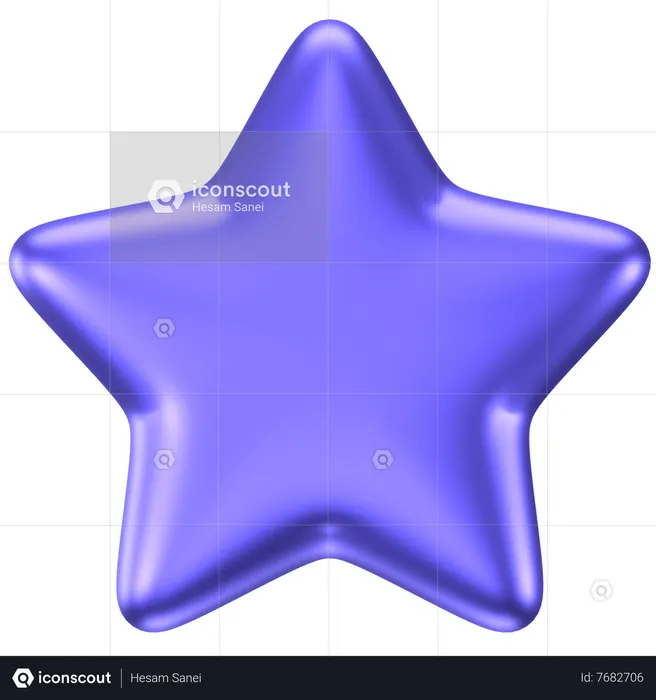 Forma abstrata de estrela  3D Icon