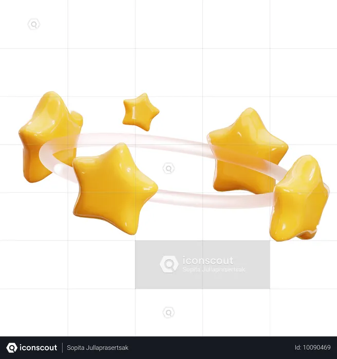 Estrela olá Emoji 3D Icon