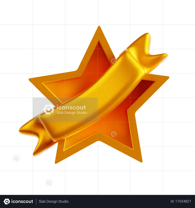 Rótulo de estrela  3D Icon