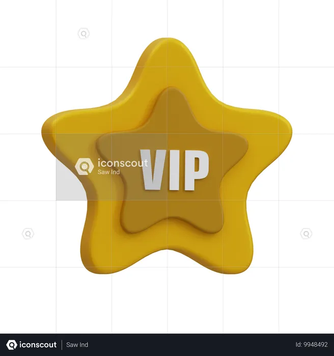 Estrela vip Emoji 3D Icon