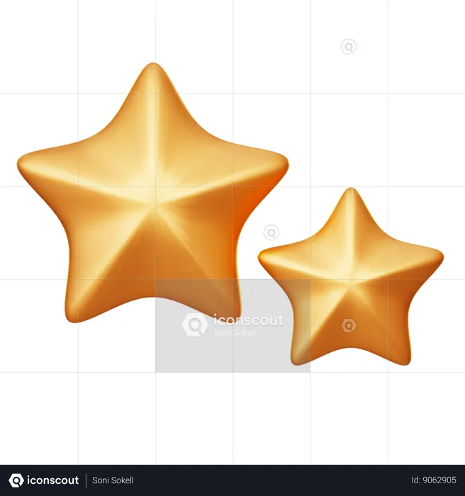 Estrelas  3D Icon