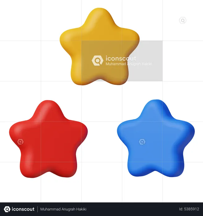 Estrelas  3D Icon