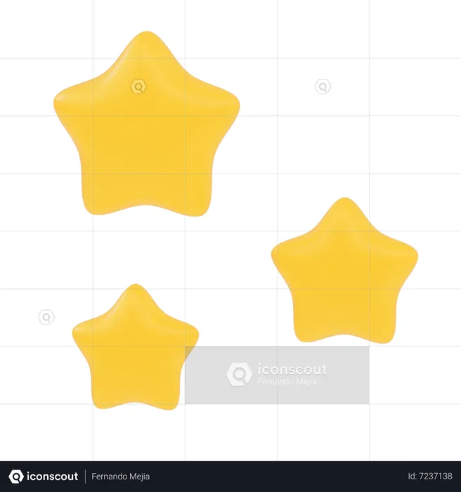 Estrelas  3D Icon