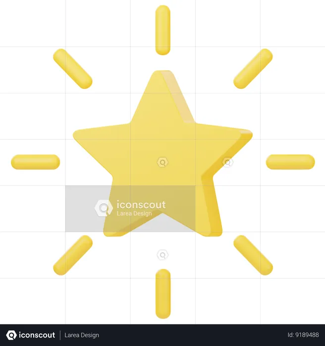 Estrella  3D Icon