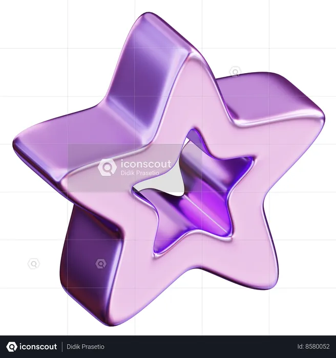 Estrella abstracta  3D Icon