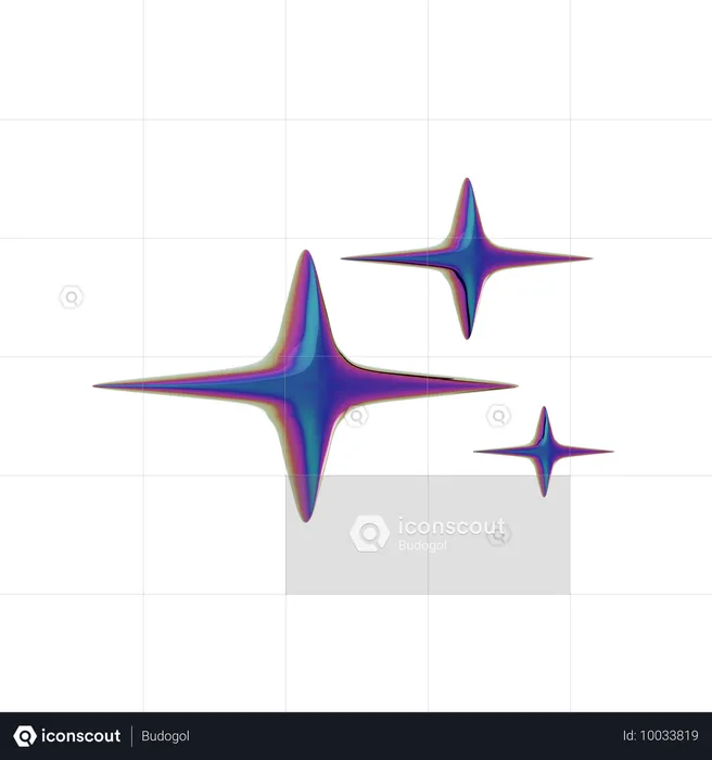 Estrella abstracta  3D Icon