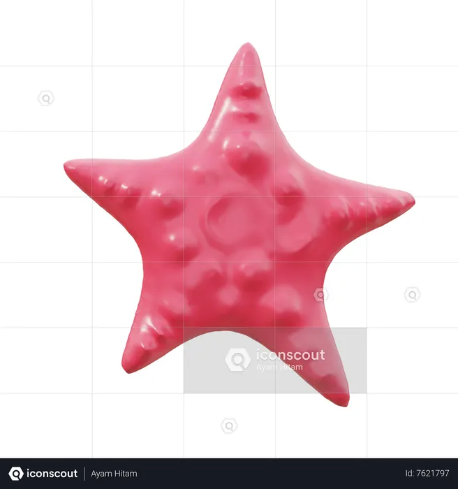 Estrella de mar  3D Icon