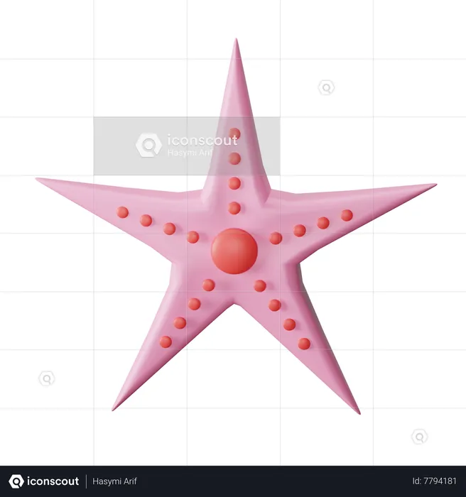 Estrella de mar  3D Icon