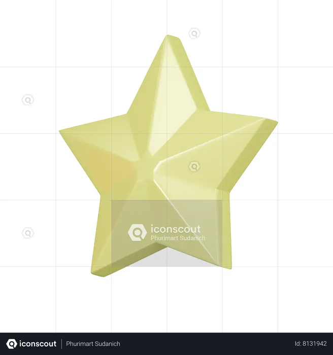 Estrella de navidad  3D Icon