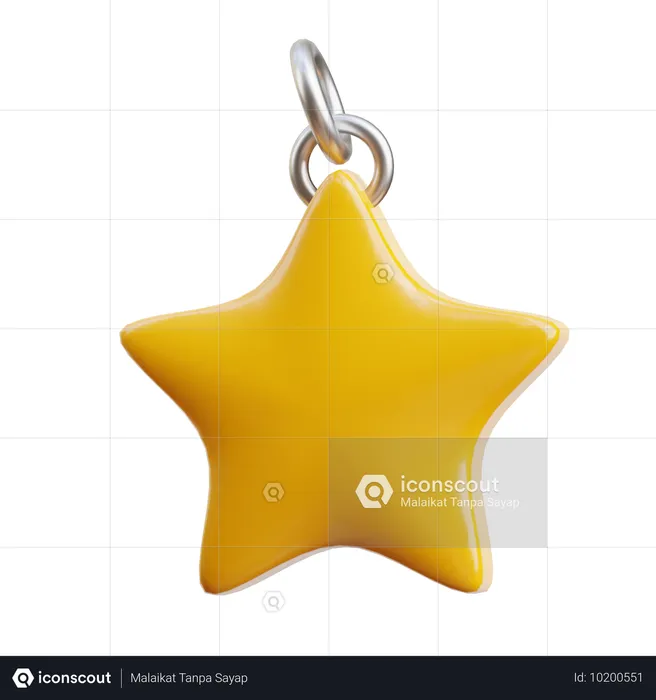 Estrella dorada  3D Icon