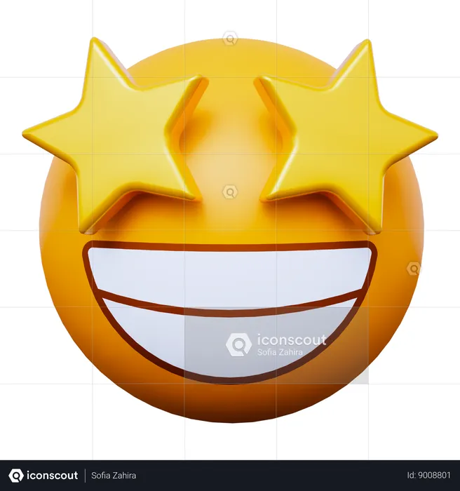 Emoji estrella Emoji 3D Icon