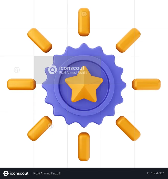 Estrella seo  3D Icon