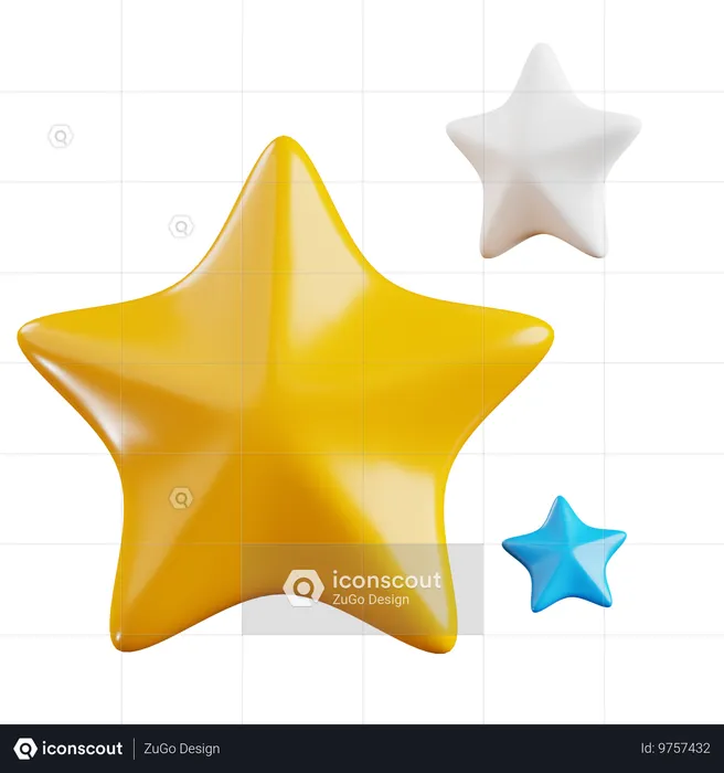 Estrellas  3D Icon