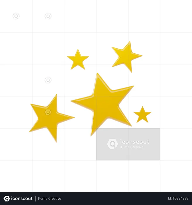 Estrellas  3D Icon