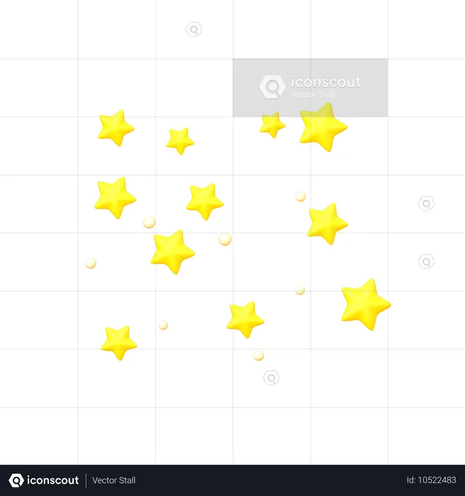 Estrellas  3D Icon