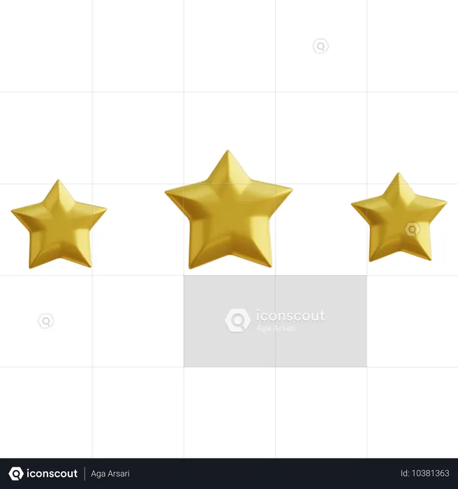 Estrellas  3D Icon