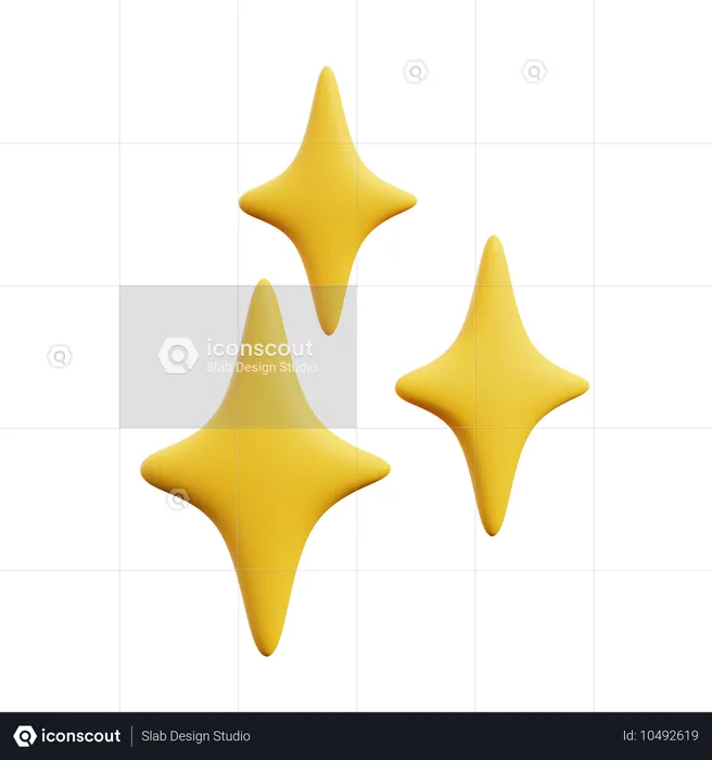 Brillar estrellas  3D Icon