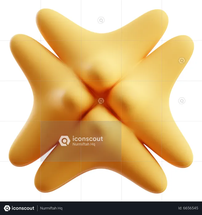 Estrellas forma abstracta  3D Icon